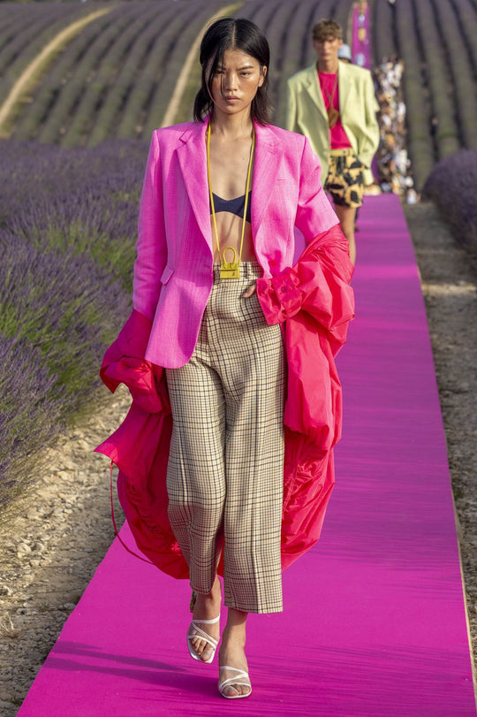 Jacquemus 10th Anniversary show was held on a Lavender Farm